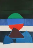 Bertrand Dorny, BAT, aquatint, etching, engraving and sandpaper in colors, 1977