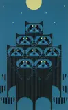 Charley Harper, Raccpack, silkscreen in colors, 1975