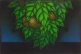 Honda Kazuhisa, Sleepless Night mezzotint in colors, 1981, mezzotint