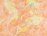 Walter Sorge, Untitled, mixed media painting of figures