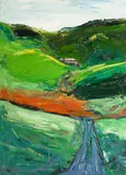 Untitled by Lawrence Kulig, oil on canvas landscape, offered Sep 2026