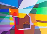 Halim Scott, Untitled, acrylic on canvas painting 1960s/70s