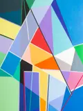 Halim Scott, Untitled, acrylic on canvas painting 1960s/70s