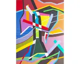 Halim Scott, Hopi Indian, 1970s, acrylic on canvas
