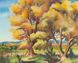 Kraemer Kittredge, Autumn Foliage, watercolor