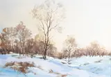 Louise Brimhall Hansen, Early Light, 2000, watercolor