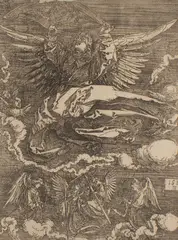 Albrecht Durer, The Sudarium Held by One Angel, etching