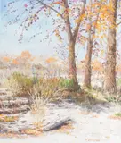 Richard L. Lathrop, Untitled, pastel landscape