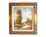 Richard Scholz, Untitled, oil on canvas landscape