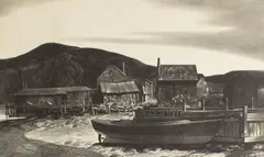 Stow Wengenroth, North Village, lithograph
