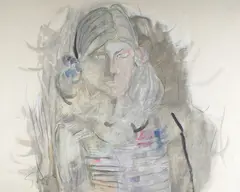 Untitled by Walter Sorge, gouache portrait, offered Sep 2026