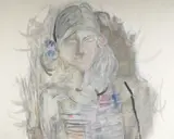 Walter Sorge, Untitled, gouache portrait