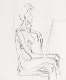 Alberto Giacometti, Derriere le Miroir, 1961, lithograph, no. 127