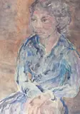 Walter Sorge, Untitled, watercolor portrait