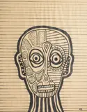 R.A. Buys, Untitled, marker on paper abstract