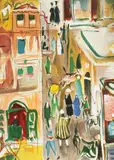 Nachum Gutman, A Street in Jaffa, lithograph