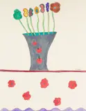 Steven Conant, Fictitious Flowers #2, 1991, gouache on board