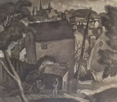 Eugene Savage, Untitled, 1943, charcoal