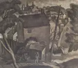 Eugene Savage, Untitled, 1943, charcoal