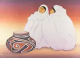 R. C. Gorman, Taos Traders, 1985, lithograph
