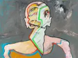 James L. Bruch, Untitled, mixed media painting on paper