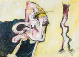 James L. Bruch, Untitled, mixed media painting on paper
