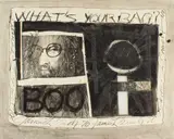 James L. Bruch, Untitled, mixed media drawing and