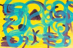 Untitled by Steven Conant, 1991, acrylic on paper abstract, offered Jun 2026