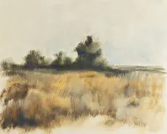 Untitled by James L. Bruch, oil on paper landscape, offered Jun 2026