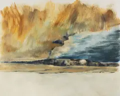 Untitled by James L. Bruch, oil on paper landscape, offered Jun 2026