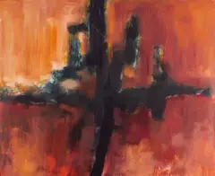Untitled by James L. Bruch, oil on paper, offered Jun 2026