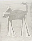 James L. Bruch, Untitled, graphite drawing of a cat