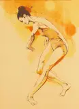 Untitled by Jim Jonson, lithograph of a dancer, offered Jun 2026