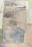Walter Sorge, Untitled, watercolor collage of an interior