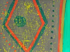 Untitled by Steven Conant, 1992, gouache and acrylic on paper abstract, offered Jun 2026