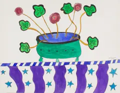 Fictitious Flowers by Steven Conant, 1991, gouache on board, offered Jun 2026