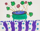 Steven Conant, Fictitious Flowers, 1991, gouache on board