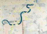 Walter Sorge, Untitled, watercolor painting of a snake