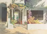 Simon Bull, Sunlit Doorway I, aquatint