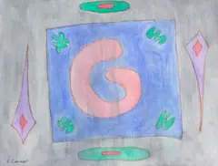 Four People Playing Cards by Steven Conant, 1991, ink and gouache, offered Jun 2026