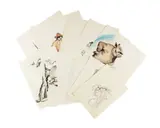 James L. Bruch, Untitled, mixed media illustrations
