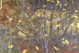 Walter Sorge, Fish Pond, watercolor