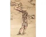 Untitled by Robert Henry, mixed media drawing and, offered Jun 2026