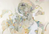 Walter Sorge, Untitled, mixed media portrait