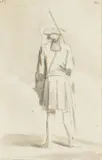 Jean Audran, Untitled, etching of a soldier