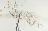 Walter Sorge, Untitled, watercolor and charcoal of deer