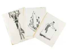 Untitled by James L. Bruch, 1960s, charcoal, offered Jun 2026