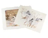 Walter Sorge, Untitled, watercolor paintings of birds