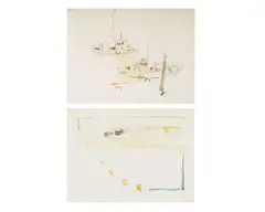 Untitled by Walter Sorge, watercolor paintings of boats, offered Jun 2026