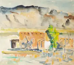 Untitled by Bruce McKain, 1940s, mixed media southwest, offered Apr 2026